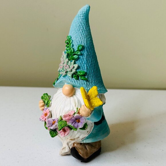 Spring Summer Easter gnomes farmhouse decoration tiered tray gnomes butterflies - Picture 10 of 14